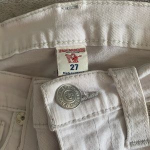 True religion off white jeans
